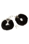 Fire Your Desire Faux Fur Handcuffs - Black