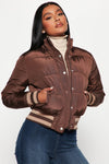 Mrs. Jackson Puffer Jacket - Chocolate