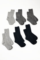 Back To Basic 6 Pair Sock Pack - Black/combo