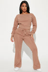 Easy Going Pant Set - Taupe