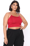 KiKi Cropped Top - Red