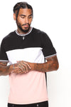 Like That Short Sleeve Tee - Pink/combo