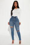 Turn' Heads Booty Lifting Skinny Jeans - Medium Wash