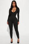 Feelin' Good Doubled Jumpsuit - Black