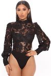 Most Praised Mesh Bodysuit - Black