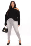 Serving Curves High Rise Skinny Jeans - Grey