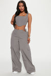 Private Parties Parachute Pant - Charcoal