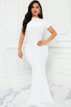 Meet On The Dancefloor Sequin Maxi Dress - White