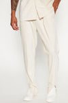 Wavy Textured Pant - Off White