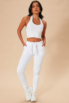 Relaxed Vibe Joggers - White