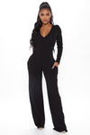 Slipped In Comfort Jumpsuit - Black