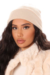 Keep Me Cozy Beanie - Nude