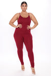 Nova Season Jumpsuit - Burgundy