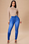 Emma Super Stretch High Rise Skinny Jean - Blue