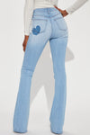 Tall Dare To Flare Jeans - Medium Blue Wash