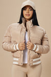 Mrs. Jackson Puffer Jacket - Tan