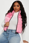 Can't Handle It Puffer Vest - Pink