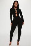 Jordyn Snatched Jumpsuit - Black