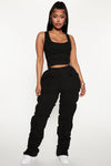 Same Attraction Pant Set - Black