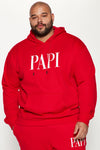 Family Goals Papi Hoodie - Red