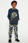 Mini Camo Joggers - Navy/combo