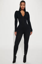 Sasha Seamless Jumpsuit - Black