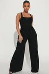 Willow Cargo Jumpsuit - Black