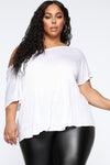 Simple Perfection Twist Back Top - White