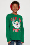 Mini Yeti To Party Long Sleeve Tee - Green