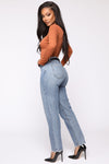 Very Special High Rise Mom Jeans - Medium Wash