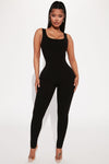 Nova Boost Snatched Jumpsuit - Black