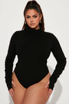 Olivia Snatched Bodysuit - Black