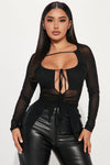 Sasha Mesh Top - Black