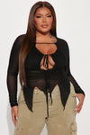 Sasha Mesh Top - Black