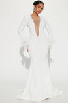 Eyes On Me Maxi Dress - White