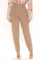 Stay A While Trouser - Taupe