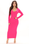 Kallan Knit Dress - Hot Pink