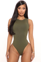 Summer Snatched Bodysuit - Olive