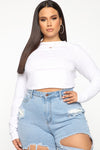 Robin Long Sleeve Top - White