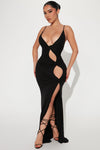 Cant Look Away Maxi Dress - Black