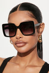 On My Best Behavior Sunglasses - Black