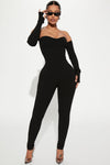 Katie Snatched Jumpsuit - Black