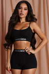 FN Mood Cami And Boxer Set - Black