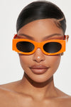 Nothing To Worry About Sunglasses - Orange