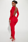 Sasha Smooth Snatched Jumpsuit - Red