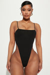 Havannah High Cut Bodysuit - Black