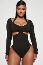 Twist Your Mind Bodysuit - Black