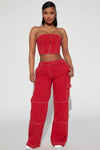 Jessie Pant Set - Red