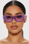 Persuasive Heart Sunglasses - Purple