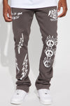 Faded Youth Flared Sweatpant - Charcoal